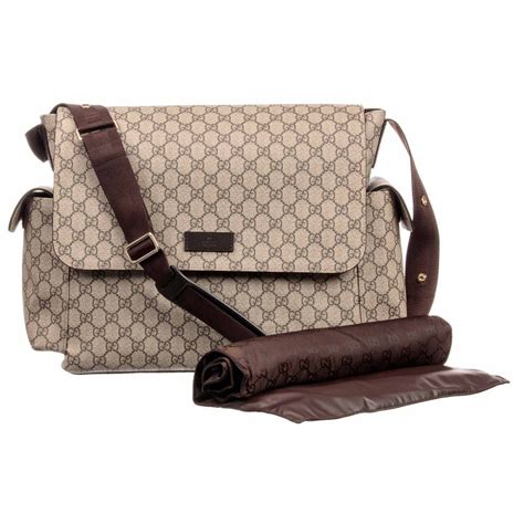 gucci leather diaper bag|authentic Gucci diaper bag sale.